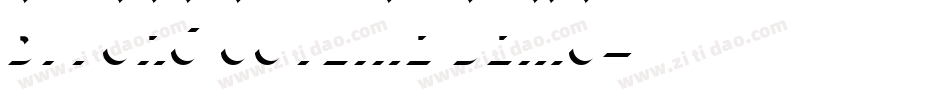 Bivoac Outline Demo字体转换